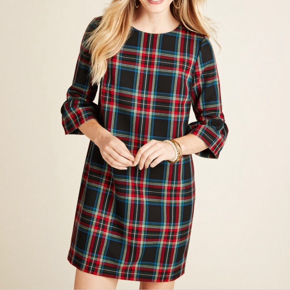 vineyard vines red plaid dress